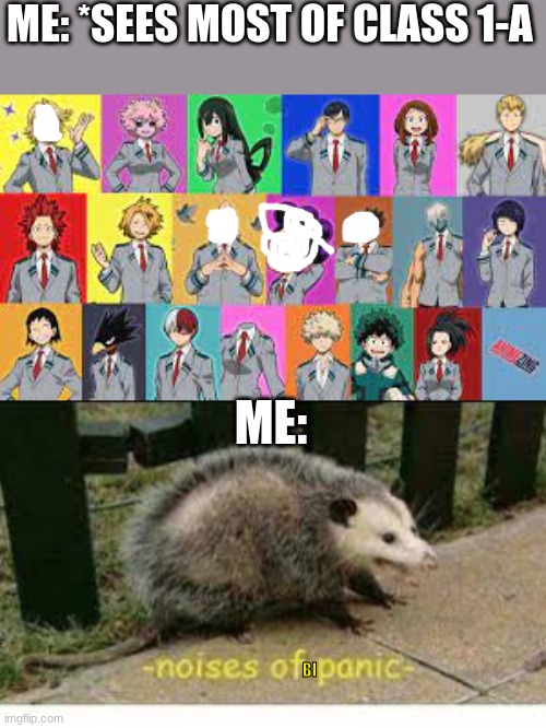 Most of class 1-A, I drew over the ones I didn't like.  Sorry Idrk where to put this | ME: *SEES MOST OF CLASS 1-A; ME:; BI | image tagged in class 1-a | made w/ Imgflip meme maker
