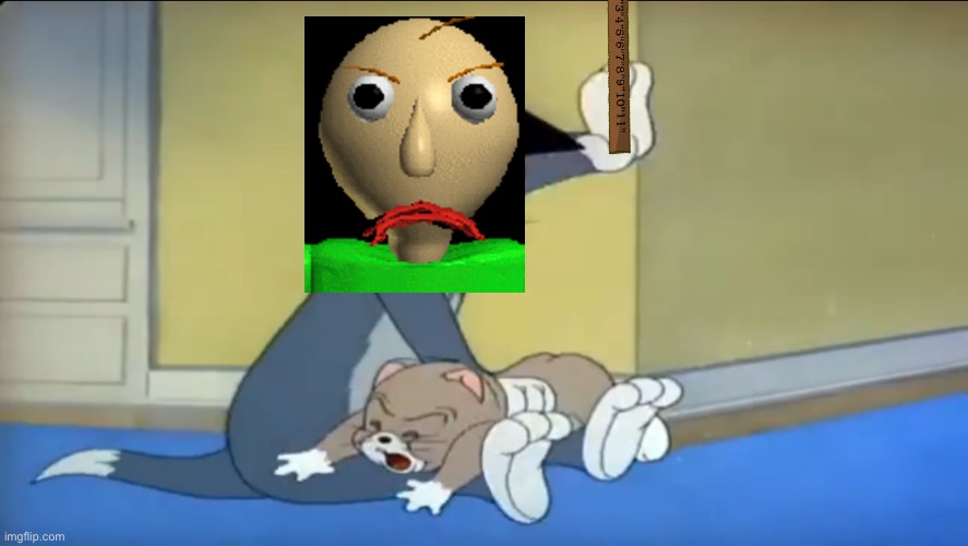 If Tom becomes Baldi From Baldi Basic’s | image tagged in tom and jerry,baldi,memes | made w/ Imgflip meme maker