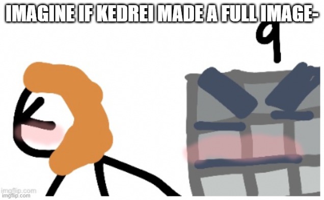 Ñ | IMAGINE IF KEDREI MADE A FULL IMAGE- | image tagged in how did you find this | made w/ Imgflip meme maker