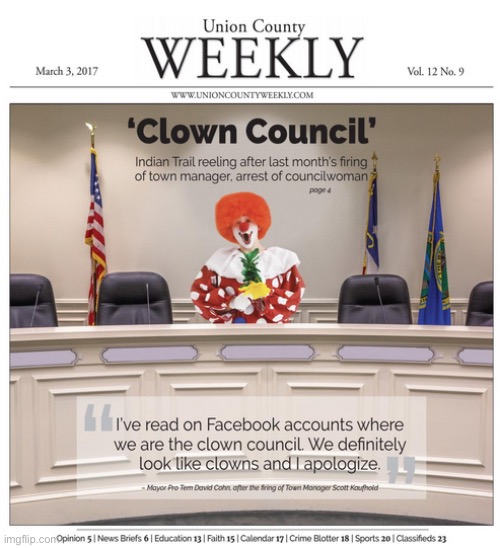 Clown Council | image tagged in clown council | made w/ Imgflip meme maker