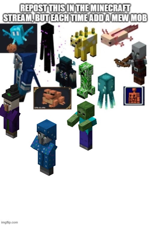 Added Illusioner | image tagged in minecraft,illusioner | made w/ Imgflip meme maker