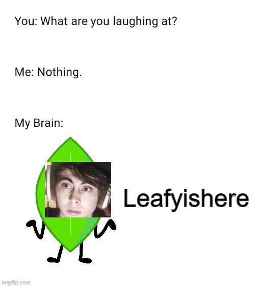 HA LOL *plz enjoy it* | Leafyishere | image tagged in what are you laughing at,bfb,leafyishere sucks,memes | made w/ Imgflip meme maker