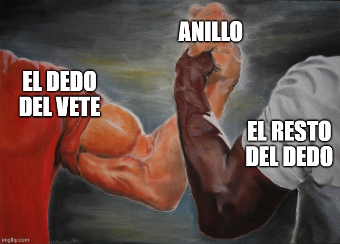 Cuando no sale :0 | ANILLO; EL DEDO DEL VETE; EL RESTO DEL DEDO | image tagged in epic seven,levierz | made w/ Imgflip meme maker