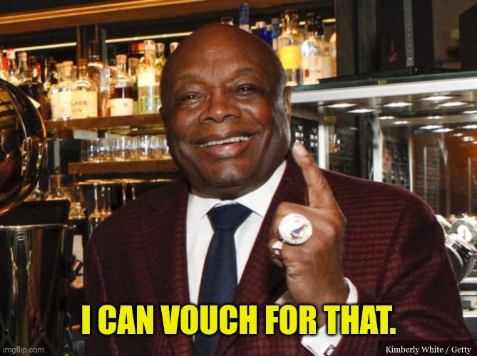 Willie Brown | I CAN VOUCH FOR THAT. | image tagged in willie brown | made w/ Imgflip meme maker