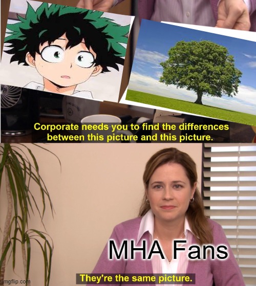 They're The Same Picture | MHA Fans | image tagged in memes,they're the same picture | made w/ Imgflip meme maker