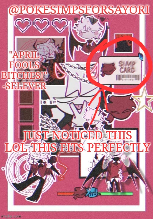 If you dont get it look at my name | JUST NOTICED THIS LOL THIS FITS PERFECTLY | image tagged in selever temp | made w/ Imgflip meme maker