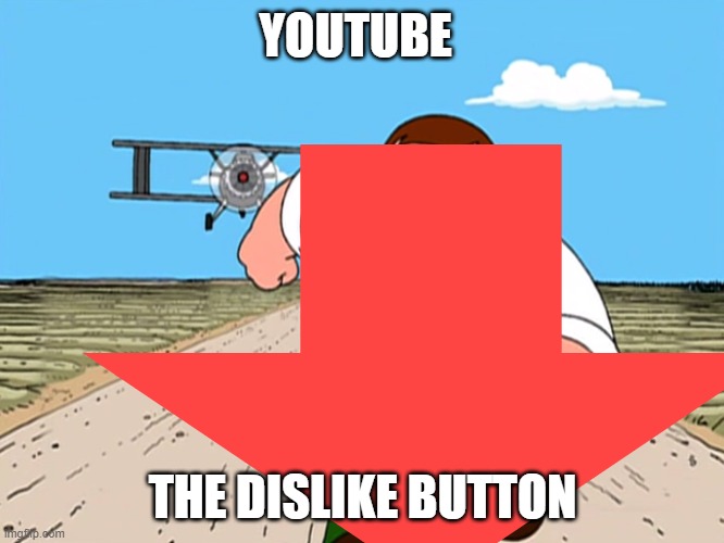 no you tube | YOUTUBE; THE DISLIKE BUTTON | image tagged in memes | made w/ Imgflip meme maker