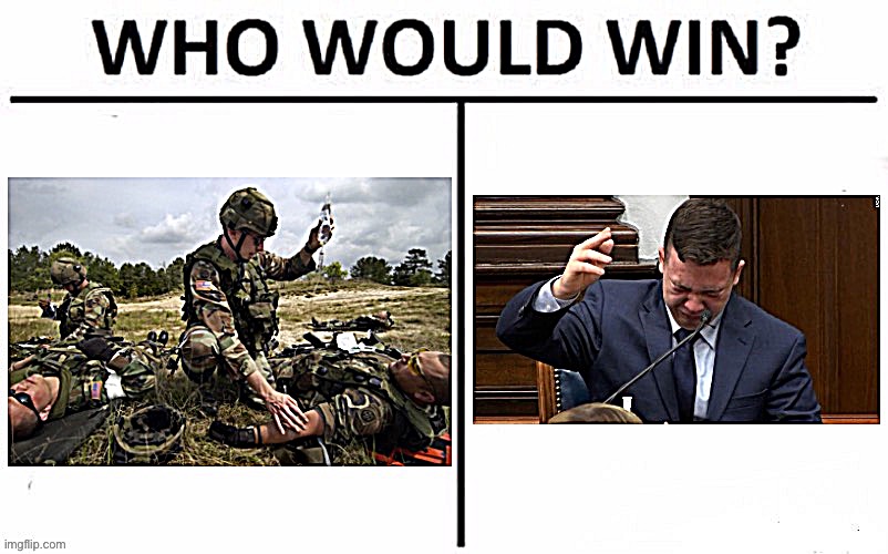 Folks out here really be comparing Kyle Rittenhouse to combat medics, like Trumpworld doesn’t have enough stolen valor! | image tagged in kyle rittenhouse vs combat medic | made w/ Imgflip meme maker