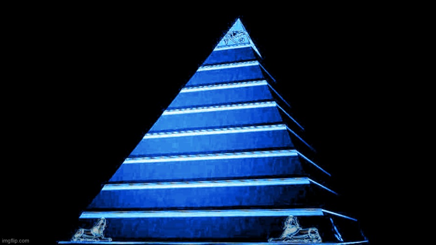 Okay, the top of the pyramid links to NASA's satellite tracker, and thats all I've found | made w/ Imgflip meme maker