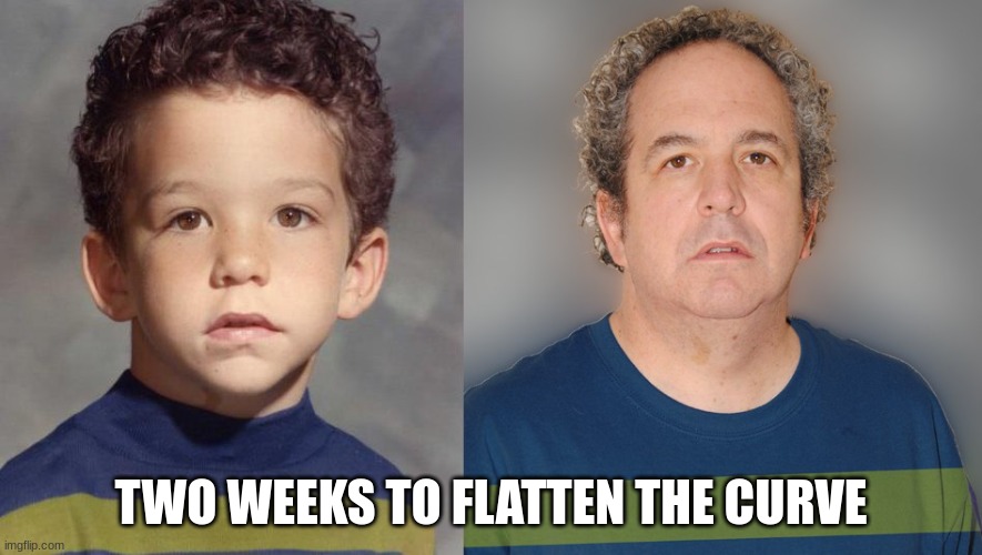 Two weeks to flatten the curve | TWO WEEKS TO FLATTEN THE CURVE | image tagged in 2 weeks to flatten the curve | made w/ Imgflip meme maker