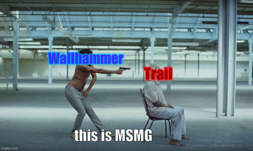 This is MSMG, we don’t give a shit about toxic posts, so stop crying about toxic users even existing, trail | Wallhammer; Trail; this is MSMG | image tagged in this is america | made w/ Imgflip meme maker