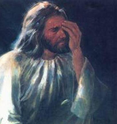 High Quality jesus facepalm Blank Meme Template