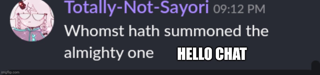 Whomst | HELLO CHAT | image tagged in whomst | made w/ Imgflip meme maker