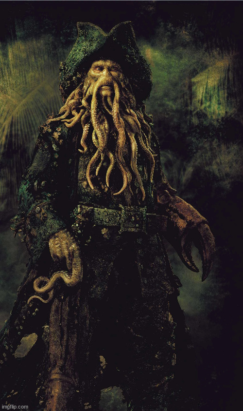 Davy Jones Portrait | image tagged in pirates of the carribean | made w/ Imgflip meme maker