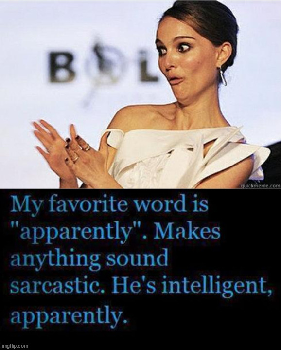 image tagged in sarcastic natalie portman | made w/ Imgflip meme maker
