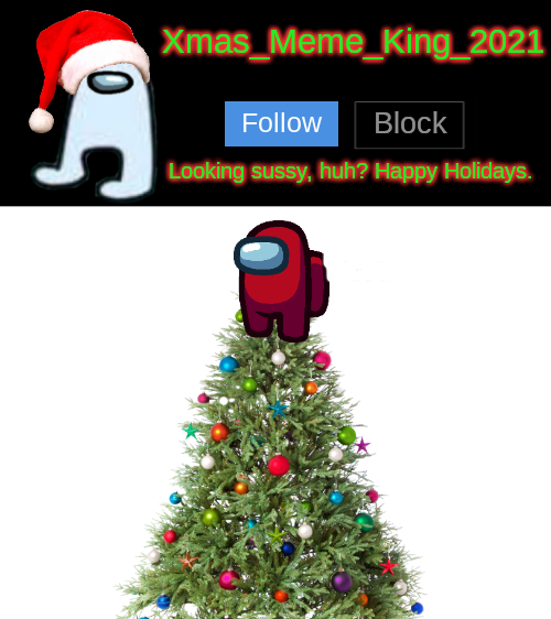 Xmas_Meme_King_2021 Announcement Template Blank Meme Template