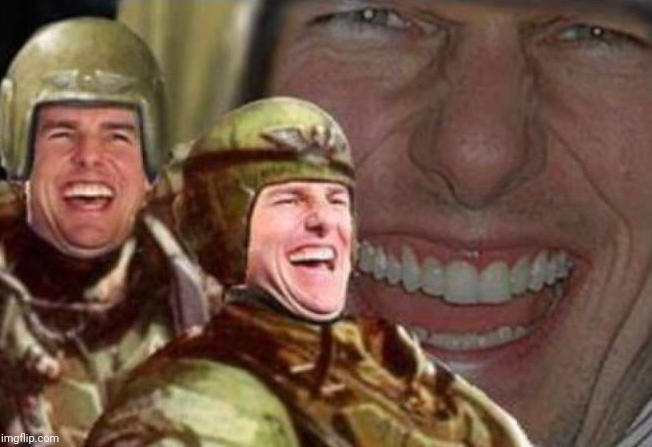 High Quality Tom Cruise Laughing Cadia Blank Meme Template