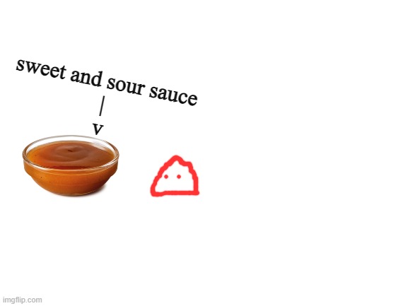 blobie has stole trickys sweet and sour sauce | sweet and sour sauce
|
v | image tagged in sweet and sour sauce | made w/ Imgflip meme maker