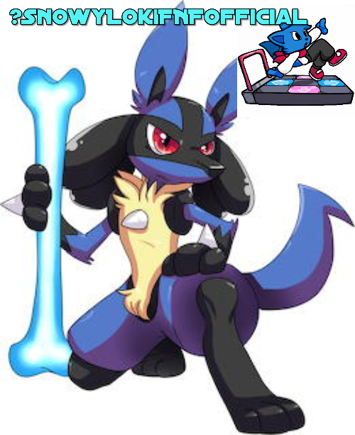 High Quality Snowy_LokiFNF_Official Lucario Template Blank Meme Template
