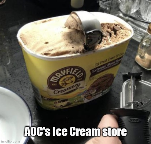 AOC's Ice Cream store | made w/ Imgflip meme maker