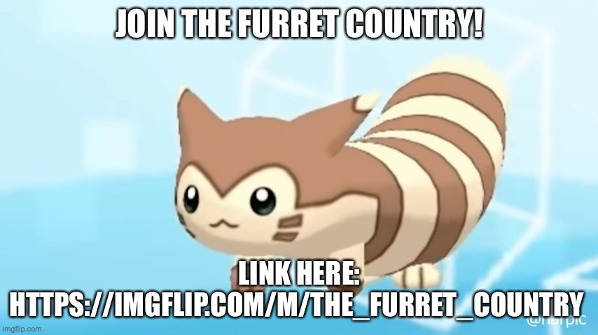 Furret Walcc | JOIN THE FURRET COUNTRY! LINK HERE: HTTPS://IMGFLIP.COM/M/THE_FURRET_COUNTRY | image tagged in furret walcc | made w/ Imgflip meme maker