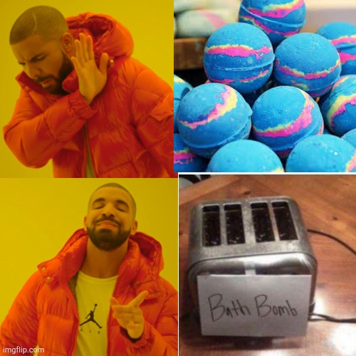 image tagged in bath,bomb,toaster,shower | made w/ Imgflip meme maker