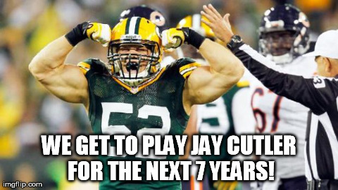 WE GET TO PLAY JAY CUTLER FOR THE NEXT 7 YEARS! | image tagged in jay cutler | made w/ Imgflip meme maker