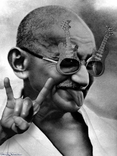 High Quality Maha-Idiot of Idiots Mohandas Gandhi Blank Meme Template