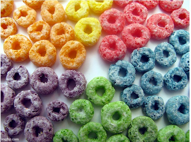 OCD Froot Loops | image tagged in ocd froot loops | made w/ Imgflip meme maker