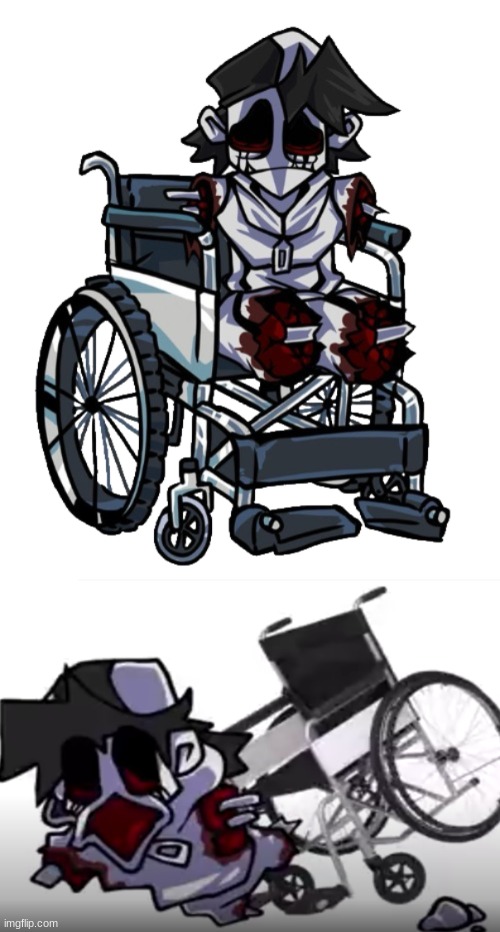 image tagged in gold in a wheelchair,gold falls from his wheelchair | made w/ Imgflip meme maker