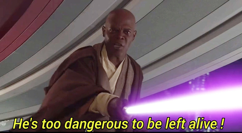 High Quality he is too dangerous to be left alive Blank Meme Template