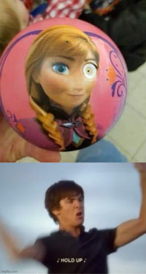 Woah... Anna... | image tagged in hold up,frozen little anna,balls,oh wow are you actually reading these tags | made w/ Imgflip meme maker