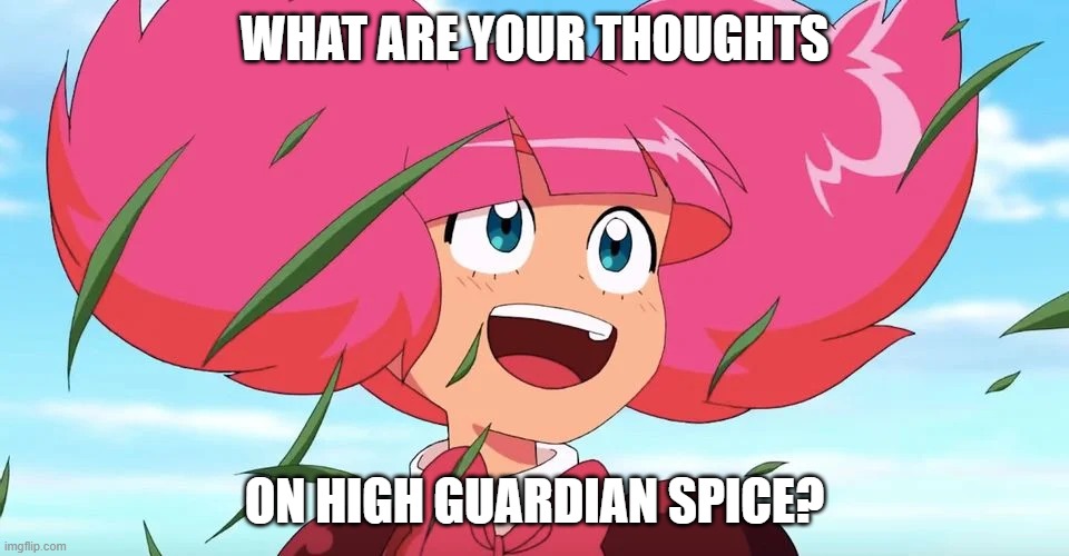 I just wanna hear your opinions on it. | WHAT ARE YOUR THOUGHTS; ON HIGH GUARDIAN SPICE? | made w/ Imgflip meme maker