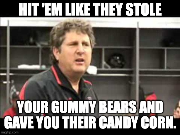 HIT 'EM LIKE THEY STOLE; YOUR GUMMY BEARS AND GAVE YOU THEIR CANDY CORN. | image tagged in mississippi,leach | made w/ Imgflip meme maker