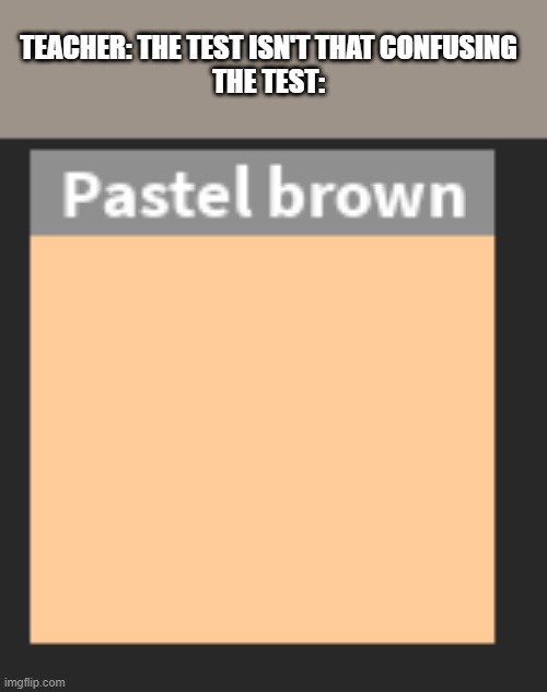 *confused screaming* | TEACHER: THE TEST ISN'T THAT CONFUSING
THE TEST: | made w/ Imgflip meme maker