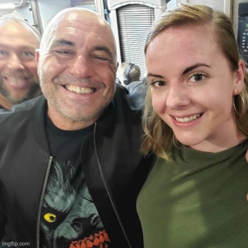 Alex Jones photobombing a Joe Rogan selfie just looked too perfect not to make a template out of. | image tagged in alex jones joe rogan photobomb | made w/ Imgflip meme maker