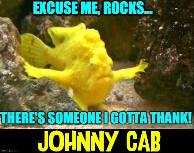 EXCUSE ME, ROCKS... JOHNNY CAB | made w/ Imgflip meme maker