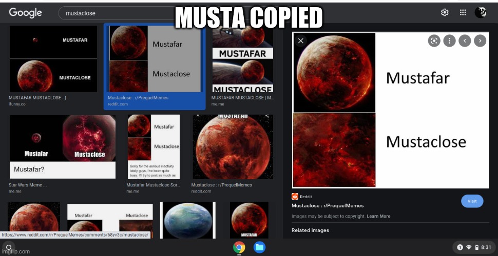 MUSTA COPIED | made w/ Imgflip meme maker