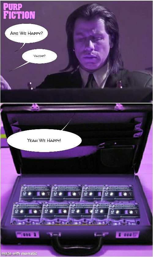 Purp Fiction | image tagged in pulp fiction,wu tang clan | made w/ Imgflip meme maker