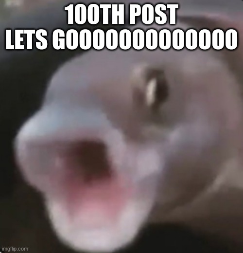 Poggers Fish | 100TH POST LETS GOOOOOOOOOOOOO | image tagged in poggers fish | made w/ Imgflip meme maker