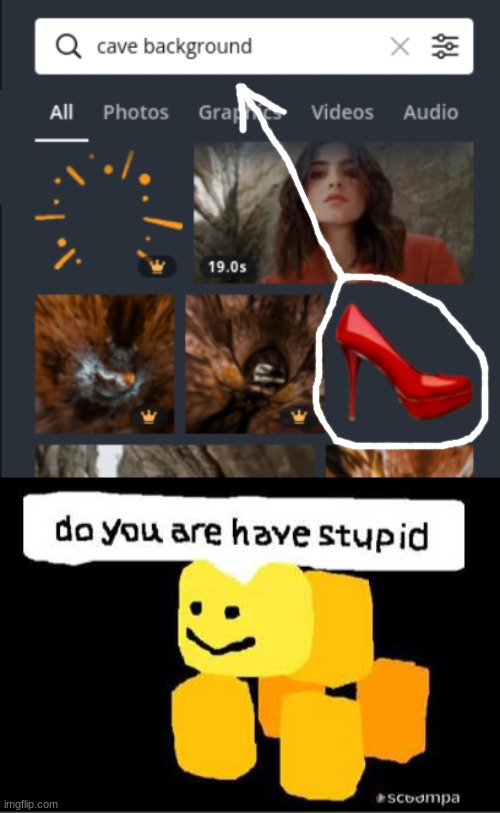 Please connect these dots, because I can't :/ | image tagged in do you are have stupid,canva,cave,shoe | made w/ Imgflip meme maker