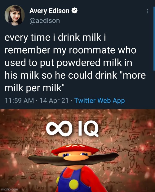 More milk per milk | image tagged in funny,memes,infinite iq,milk | made w/ Imgflip meme maker