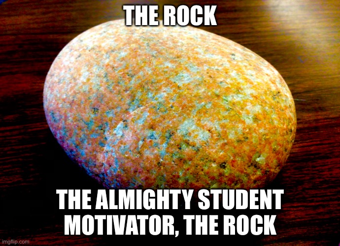 Well… | THE ROCK; THE ALMIGHTY STUDENT MOTIVATOR, THE ROCK | image tagged in the rock | made w/ Imgflip meme maker