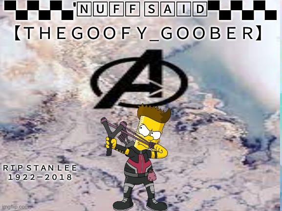 TheGoofy_Goober's announcement template Blank Meme Template