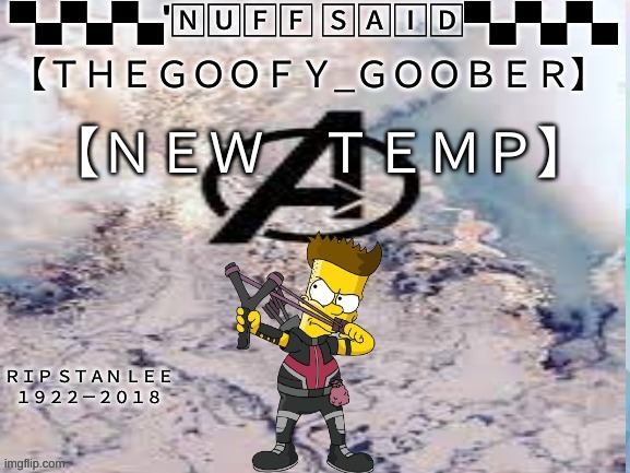 TheGoofy_Goober's announcement template | 【﻿ＮＥＷ　ＴＥＭＰ】 | image tagged in thegoofy_goober's announcement template,memes,imgflip | made w/ Imgflip meme maker
