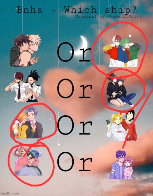 Bnha- Which ship? | image tagged in bnha- which ship | made w/ Imgflip meme maker