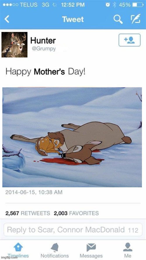 Someone wanted another one so here you guys go | Hunter; Mother's | made w/ Imgflip meme maker