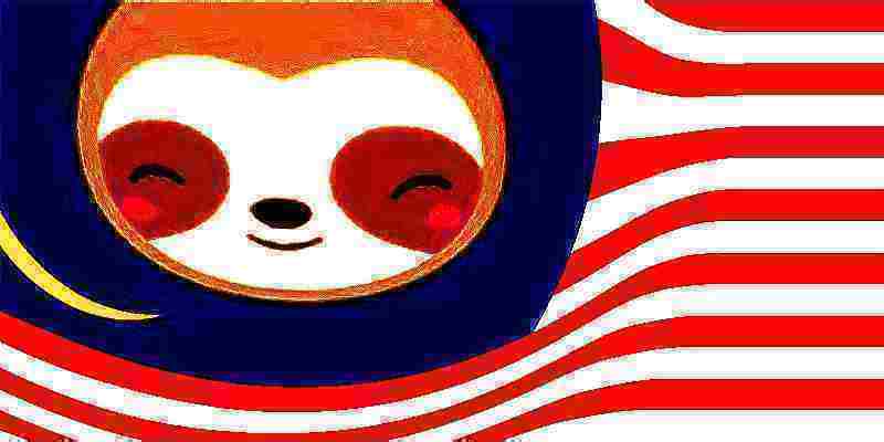 slothland flag deep-fried Blank Meme Template