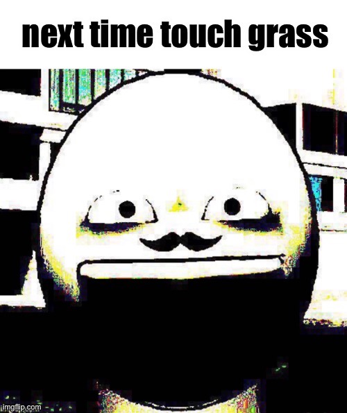 YOU HEARD HIM | image tagged in next time touch grass | made w/ Imgflip meme maker