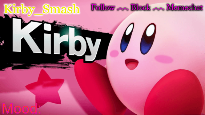 Kirby_Smash announcement template v1 (thx me) Blank Meme Template